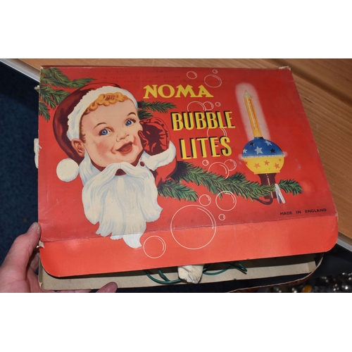 837 - THREE BOXED SET OF NOMA 'BUBBLE LITES' CHRISTMAS LIGHTS, British made 'bubble lights', each original... 
