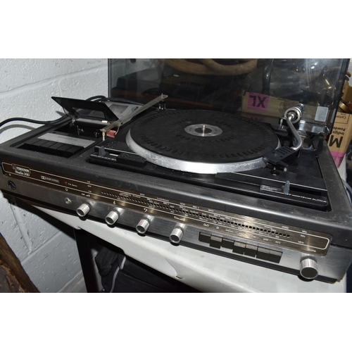 841 - ONE BOX AND LOOSE OF MAINLY AUDIO EQUIPMENT to include a Fidelity Braemar Twin Track reel to reel ci... 