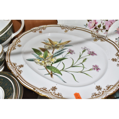 802 - A GROUP OF TEAWARE, comprising Royal Doulton 'Vanborough' pattern no. H4992, to include moulded hand... 