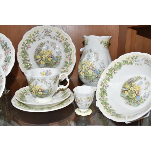 806 - THIRTEEN PIECES OF ROYAL DOULTON 'BRAMBLY HEDGE' TEA AND GIFT WARES, comprising 'Spring' pattern: a ... 