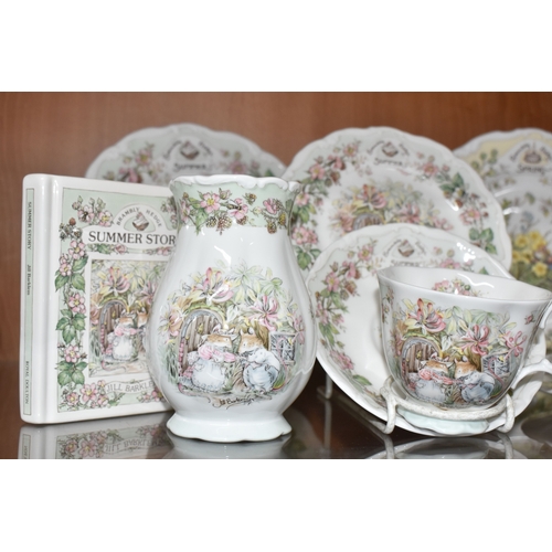 806 - THIRTEEN PIECES OF ROYAL DOULTON 'BRAMBLY HEDGE' TEA AND GIFT WARES, comprising 'Spring' pattern: a ... 