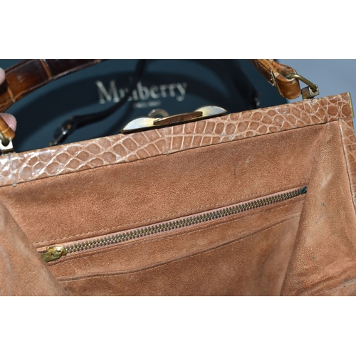 823 - A BOX AND LOOSE HANDBAGS AND WALKING STICKS, to include four walking sticks, including one with silv... 