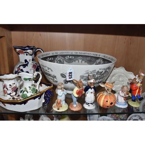 825 - A GROUP OF CERAMICS, comprising a Wedgwood 'The Philadelphia Bowl', designed for The Bailey Banks & ... 