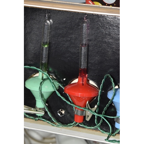 828 - THREE BOXED SETS OF MID 20TH CENTURY 'KINGSTON CRYSTALITES' CHRISTMAS LIGHTS, British made 'bubble l... 