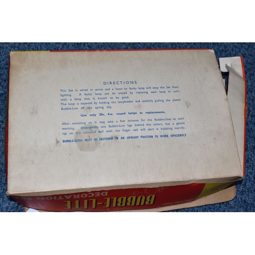 837 - THREE BOXED SET OF NOMA 'BUBBLE LITES' CHRISTMAS LIGHTS, British made 'bubble lights', each original... 