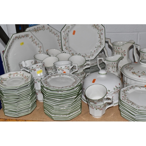 847 - A LARGE 'ETERNAL BEAU' DINNER SERVICE MOSTLY FROM JOHNSON BROTHERS consisting of two large serving d... 