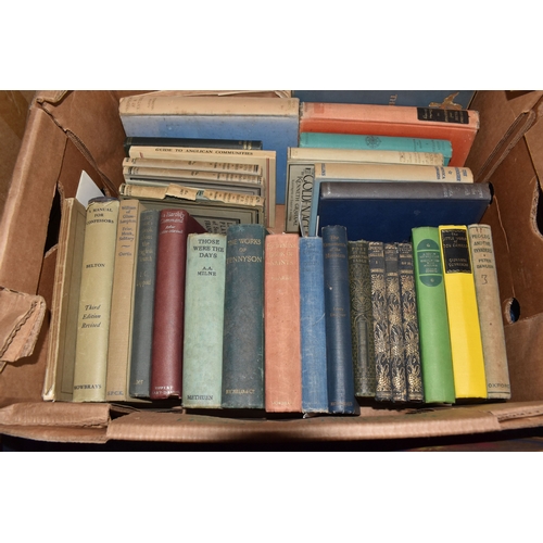 850 - SIX BOXES OF OLD HARDBACK BOOKS including the likes of AA Milne, TH White, Monica Edwards, Hugh Loft... 