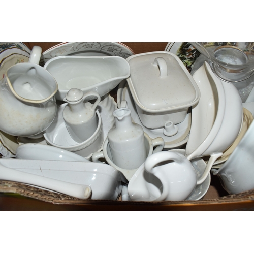 SIX BOXES AND LOOSE OF GENERAL HOUSEHOLD ITEMS including two boxes ...
