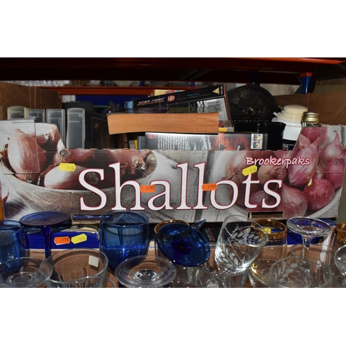 SIX BOXES AND LOOSE OF GENERAL HOUSEHOLD ITEMS including two boxes ...