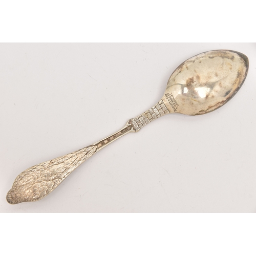 521 - A SILVER CHRISTENING TEASPOON, personal engraving, hallmarked 'W Barrett & Son' London, approximate ... 