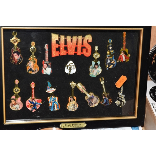 797 - A GROUP OF ELVIS PRESLEY MEMORABILLIA, to include, The Elvis Legacy Pin Collection by Bradford Excha... 