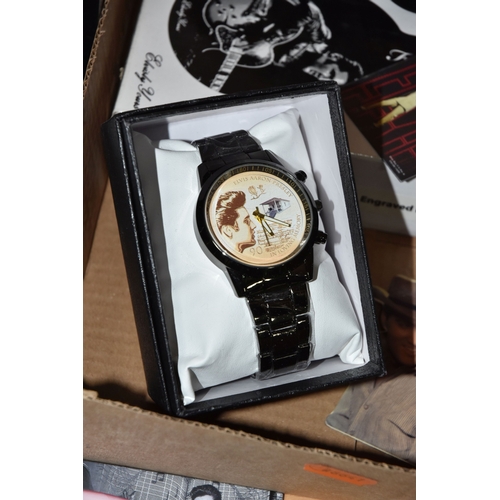 797 - A GROUP OF ELVIS PRESLEY MEMORABILLIA, to include, The Elvis Legacy Pin Collection by Bradford Excha... 