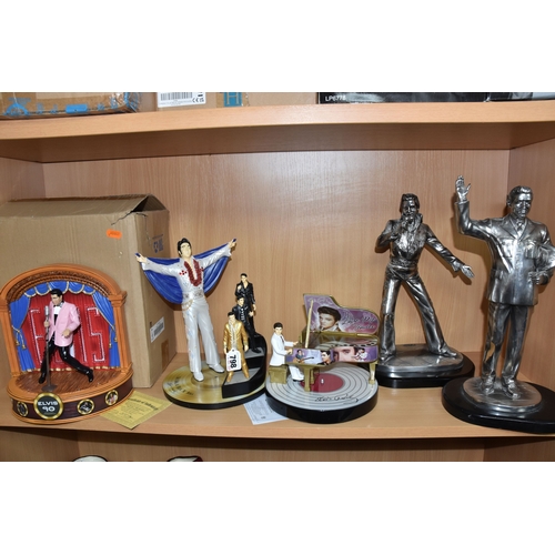 798 - A GROUP OF ELVIS PRESLEY SCULPTURES, comprising two figures from 'Silver Dreams' by Leonardo both fi... 