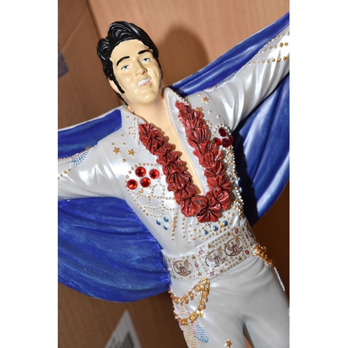 798 - A GROUP OF ELVIS PRESLEY SCULPTURES, comprising two figures from 'Silver Dreams' by Leonardo both fi... 
