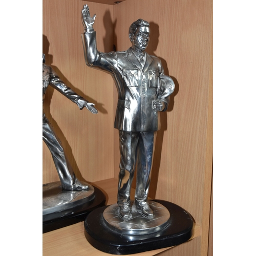 798 - A GROUP OF ELVIS PRESLEY SCULPTURES, comprising two figures from 'Silver Dreams' by Leonardo both fi... 