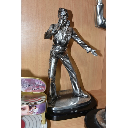 798 - A GROUP OF ELVIS PRESLEY SCULPTURES, comprising two figures from 'Silver Dreams' by Leonardo both fi... 