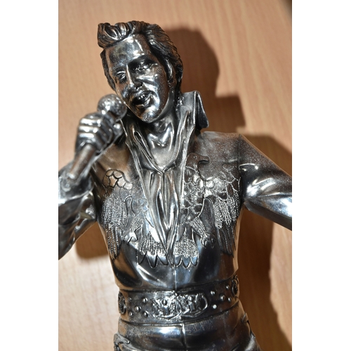 798 - A GROUP OF ELVIS PRESLEY SCULPTURES, comprising two figures from 'Silver Dreams' by Leonardo both fi... 