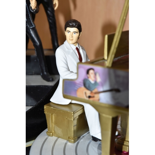798 - A GROUP OF ELVIS PRESLEY SCULPTURES, comprising two figures from 'Silver Dreams' by Leonardo both fi... 