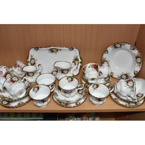 801 - ROYAL DOULTON 'CELEBRATION' TEAWARE, comprising a moulded handle rectangle tray, a soup bowl, diamet... 