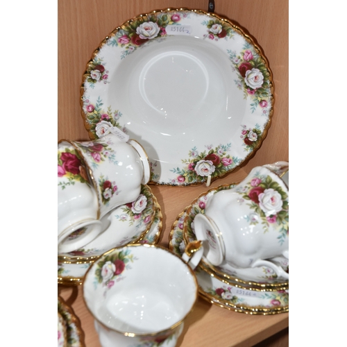 801 - ROYAL DOULTON 'CELEBRATION' TEAWARE, comprising a moulded handle rectangle tray, a soup bowl, diamet... 