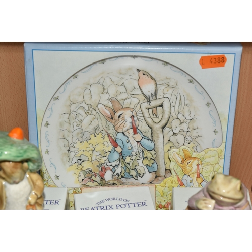 803 - A GROUP OF ROYAL ALBERT BEATRIX POTTER FIGURES, comprising 'Benjamin Bunny', 'Squirrel Nutkins', 'Je... 