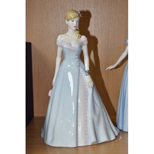 809 - SIX ROYAL DOULTON FIGURINES, comprising Laurianne HN2719 (extensive crazing, including face, possibl... 