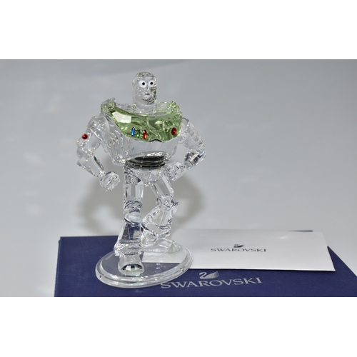 810 - A BOXED SWAROVSKI CRYSTAL TOY STORY 'BUZZ LIGHTYEAR' FIGURE, model no 5428551, the character from th... 