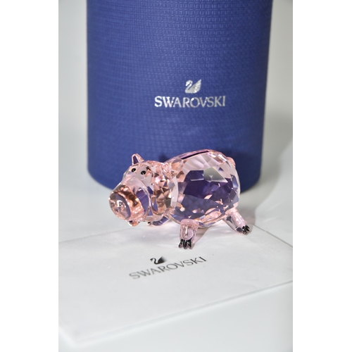 814 - A BOXED SWAROVSKI CRYSTAL TOY STORY 'HAMM THE PIG' FIGURE, model no 5489727, the character from the ... 
