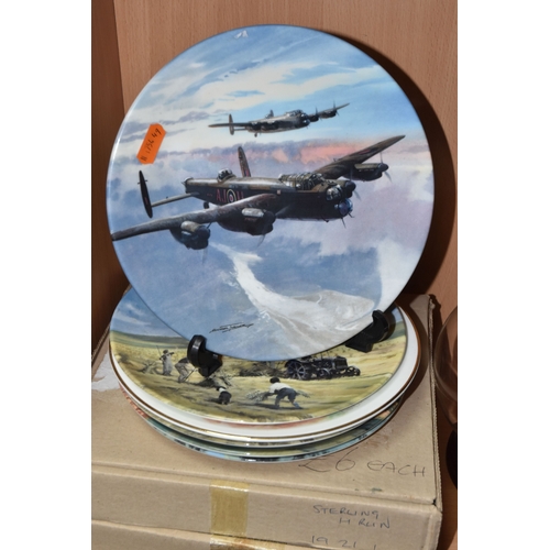 821 - A GROUP OF WORLD WAR II AIRCRAFT THEMED COLLECTABLES, comprising a Bradford Exchange 'Battle of Brit... 