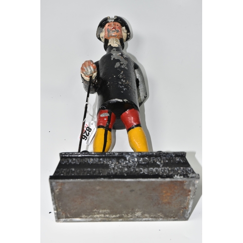 826 - A WHITBREAD BREWERY PAINTED METAL ADVERTISING FIGURE, in the form of an 18th century gentleman, his ... 