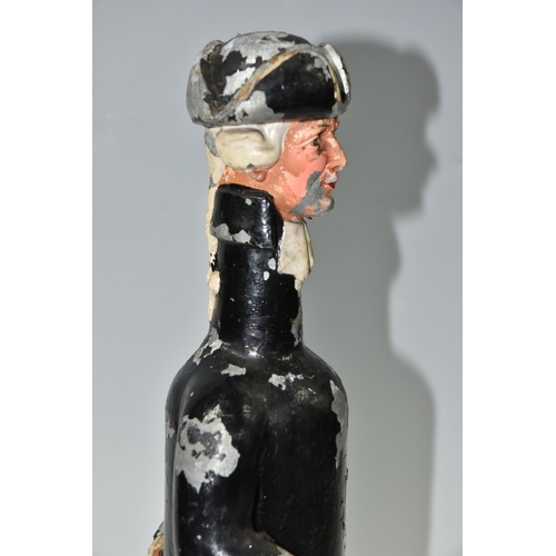 826 - A WHITBREAD BREWERY PAINTED METAL ADVERTISING FIGURE, in the form of an 18th century gentleman, his ... 