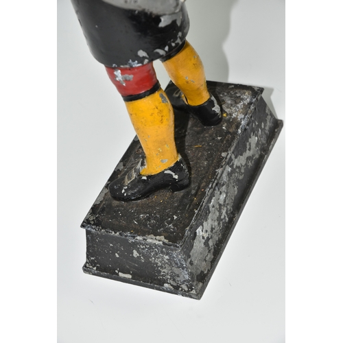 826 - A WHITBREAD BREWERY PAINTED METAL ADVERTISING FIGURE, in the form of an 18th century gentleman, his ... 