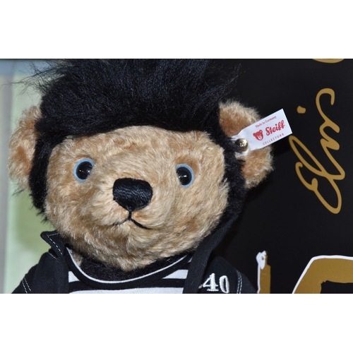 833 - A BOXED STEIFF LIMITED EDITION 'STEIFF ROCKS ' ELVIS PRESLEY 90TH ANNIVERSARY TEDDY BEAR, numbered 2... 