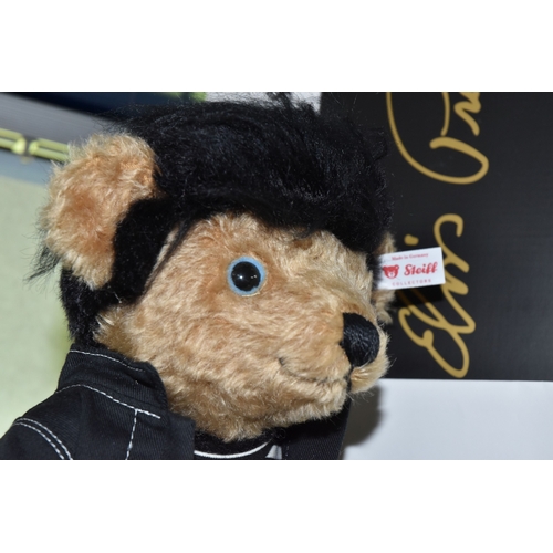 833 - A BOXED STEIFF LIMITED EDITION 'STEIFF ROCKS ' ELVIS PRESLEY 90TH ANNIVERSARY TEDDY BEAR, numbered 2... 