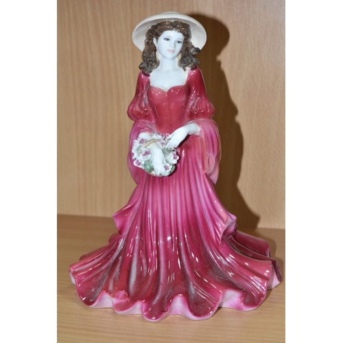 840 - FOUR COALPORT 'FOUR SEASONS' FIGURINES to include 'Spring' (a petal chipped to the bouquet), 'Summer... 