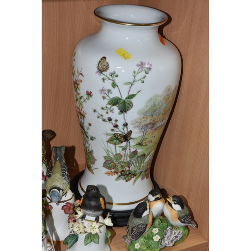 842 - A COLLECTION OF FRANKLIN PORCELAIN FIGURES AND VASES, comprising nine Peter Barrett for Franklin Por... 