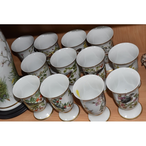 842 - A COLLECTION OF FRANKLIN PORCELAIN FIGURES AND VASES, comprising nine Peter Barrett for Franklin Por... 