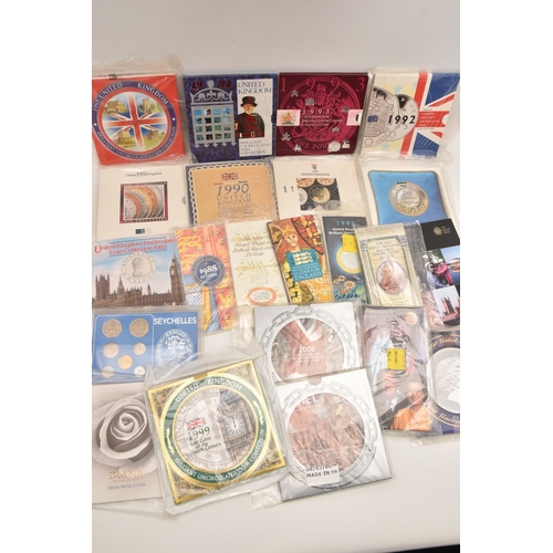 472 - 11 Brilliant Uncirculated coin sets different dates from 1982-2010, a 1999 Diana Princess of Wales M... 