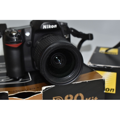 A BOX OF NIKON DIGITAL CAMERAS, each boxed, comprising a D3200 fitted ...