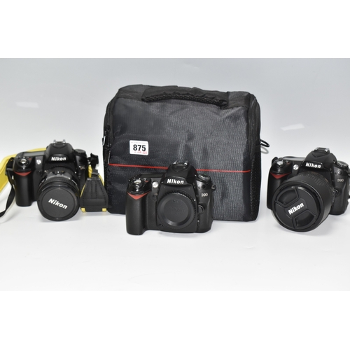 A BOX AND LOOSE NIKON DIGITAL CAMERAS, comprising a D80 fitted with a ...