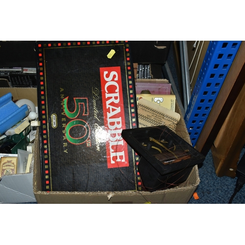 FIVE BOXES AND LOOSE OF GENERAL HOUSEHOLD ITEMS to include two boxes of ...