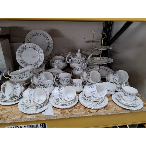 753 - A ROYAL ALBERT 'BRIGADOON' DINNER SERVICE comprising eleven dinner plates, eleven luncheon plates, a... 