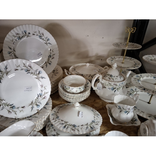 753 - A ROYAL ALBERT 'BRIGADOON' DINNER SERVICE comprising eleven dinner plates, eleven luncheon plates, a... 
