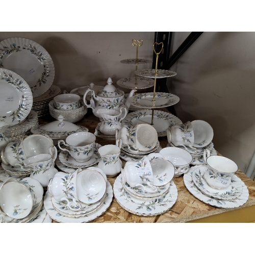 753 - A ROYAL ALBERT 'BRIGADOON' DINNER SERVICE comprising eleven dinner plates, eleven luncheon plates, a... 
