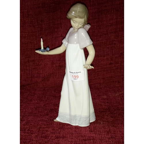 199 - Nao figure, girl holding a candle, 26cm