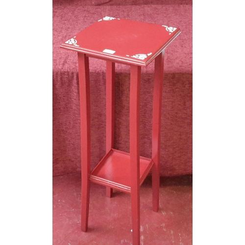 237 - 2 tier painted plant stand 94x32cm