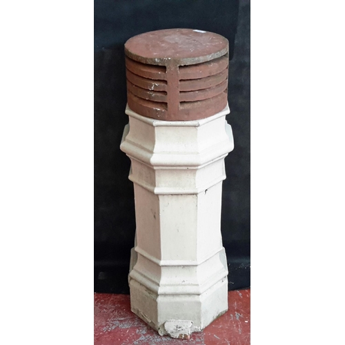 127 - Large chimney planter with chimney top