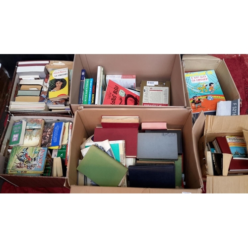 246 - 6 boxes of old books