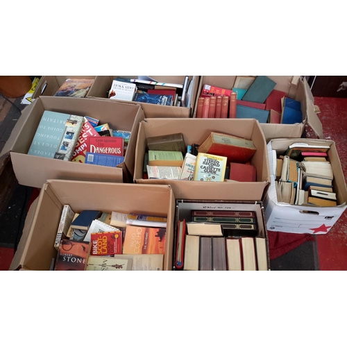 247 - 7 boxes of old books