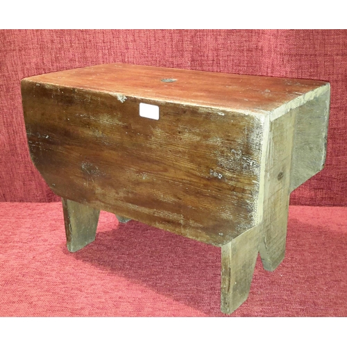 88 - Farmhouse stool, 37x52x27cm